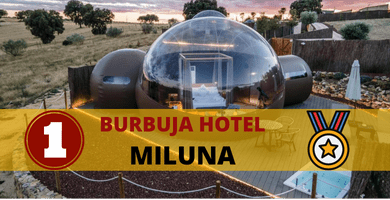 Hotel Burbuja Miluna cerca de Madrid